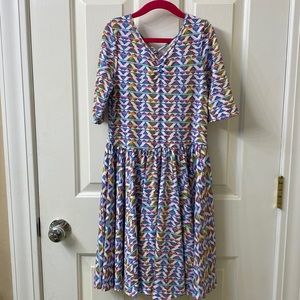 DDS Aztec Print Ballerina Dress
